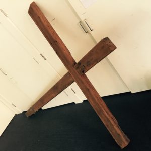 Cross found inside a St. Kilda church - the location of a Wim Hof workshop